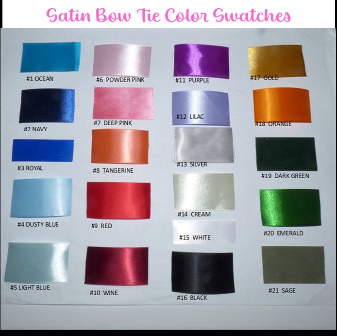 Wedding Dog Tuxedo Bandana: Black Satin Ties, Custom Colours