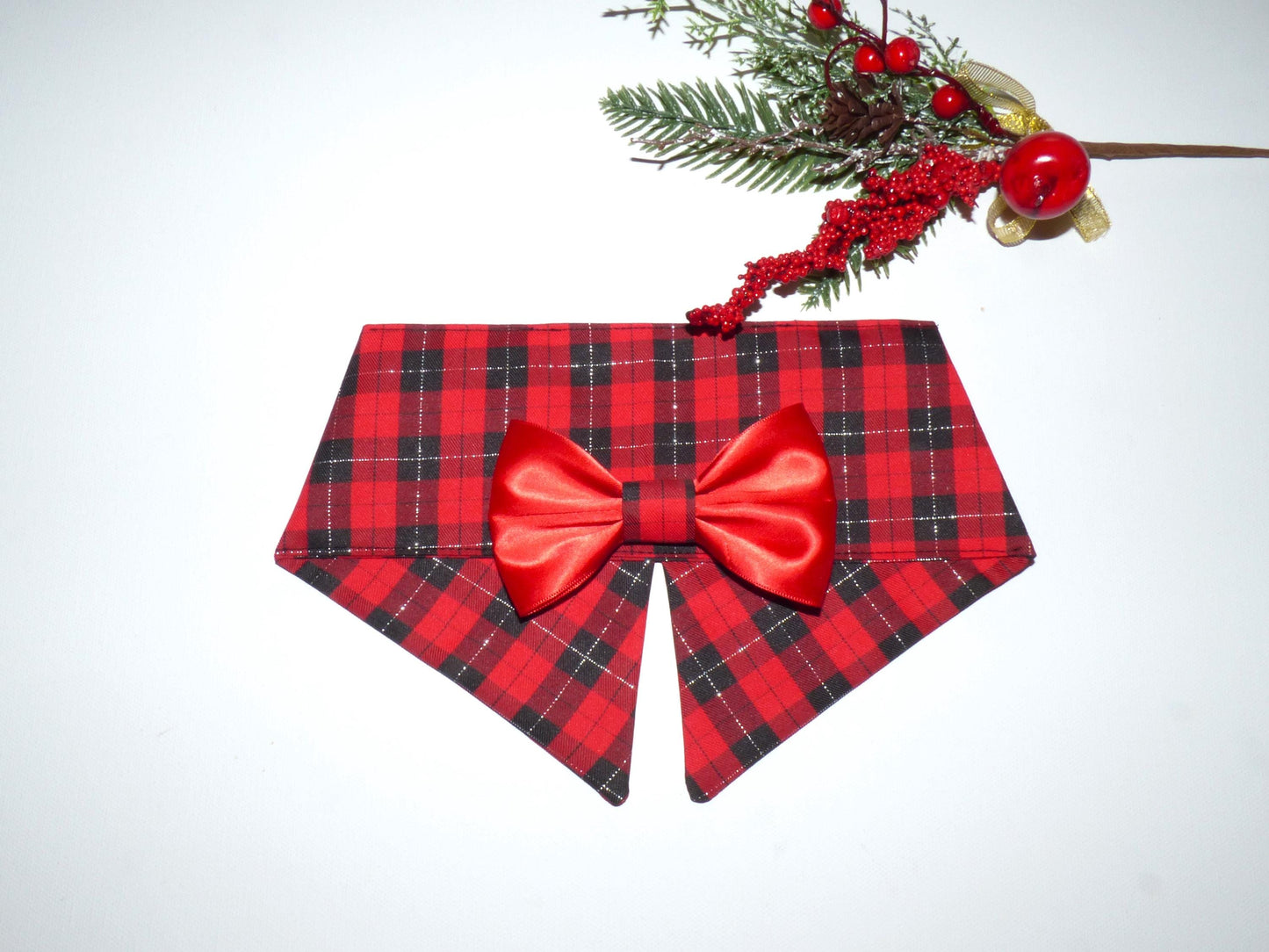Christmas Dog, Bow Tie Collar Bandanas, All Sizes