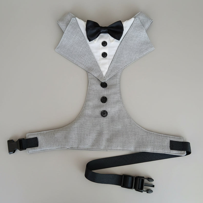 Custom Dog Tuxedo Harness | Luxury Wedding Harness for Dogs | Tailored to Fit All Sizes