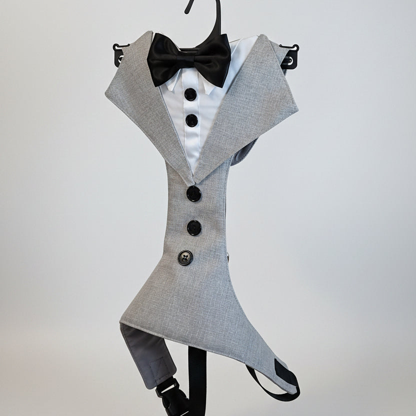 Custom Dog Tuxedo Harness | Luxury Wedding Harness for Dogs | Tailored to Fit All Sizes