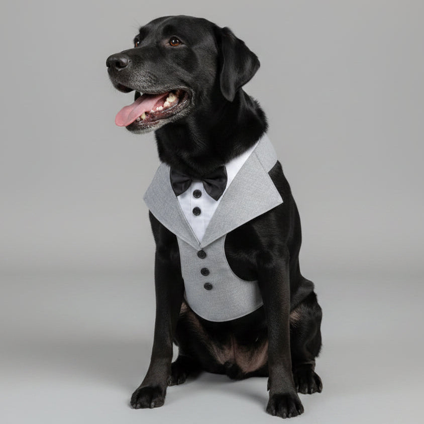 Custom Dog Tuxedo Harness | Luxury Wedding Harness for Dogs | Tailored to Fit All Sizes