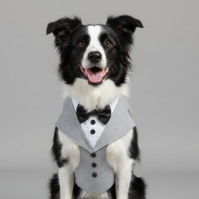 Custom Dog Tuxedo Harness | Luxury Wedding Harness for Dogs | Tailored to Fit All Sizes