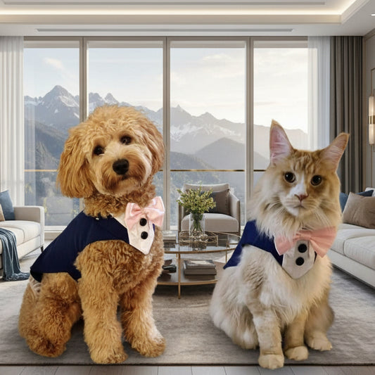 Wedding Dog Tuxedo: Custom-made, Dog Wedding Outfit, Choice of Colours, All Sizes