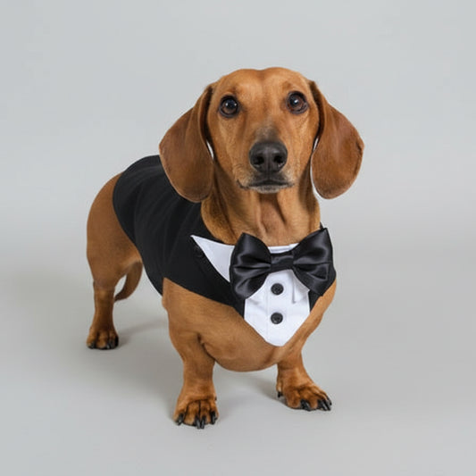 Dog Wedding Tuxedo, Tailor-made, Custom-Fit, Formal Dog Tuxedo