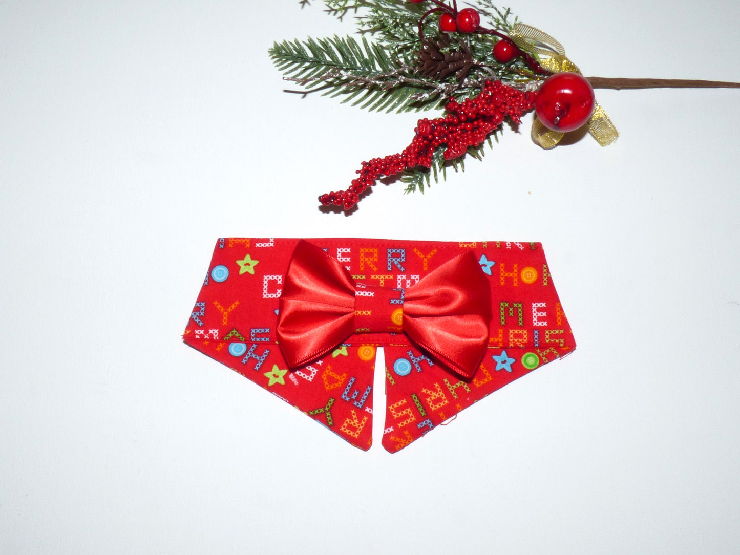 Christmas Dog Bow Tie Collar Bandanas